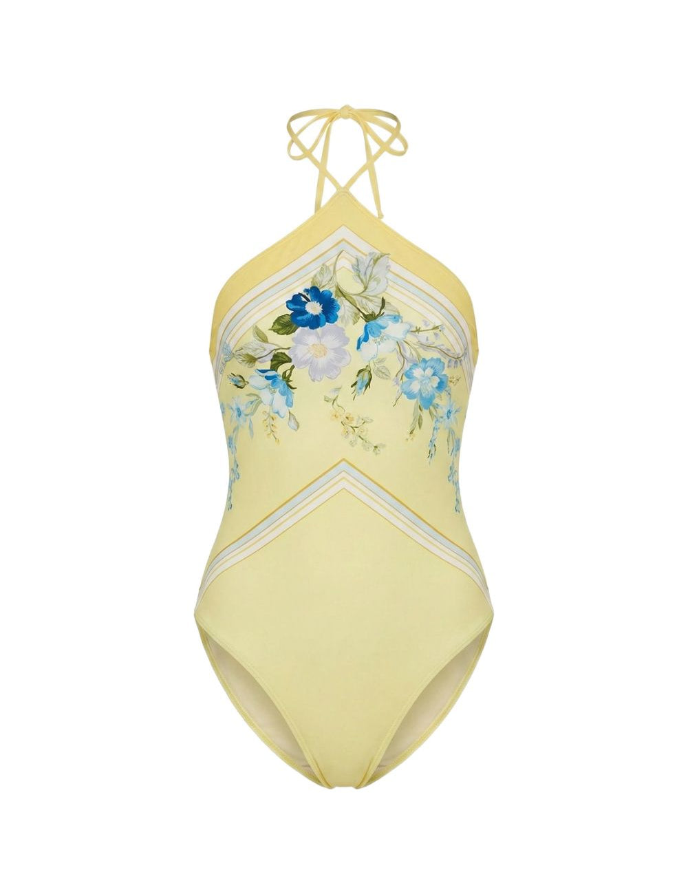 Costume da bagno con stampa floreale  in giallo Self-portrait - donna 