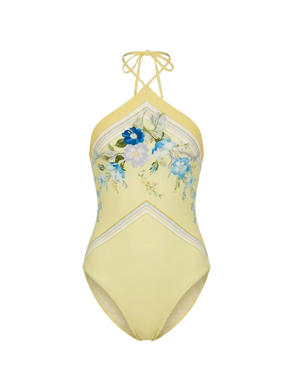 Costume da bagno con stampa floreale  in giallo Self-portrait - donna 