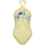 Costume da bagno con stampa floreale  in giallo Self-portrait - donna 