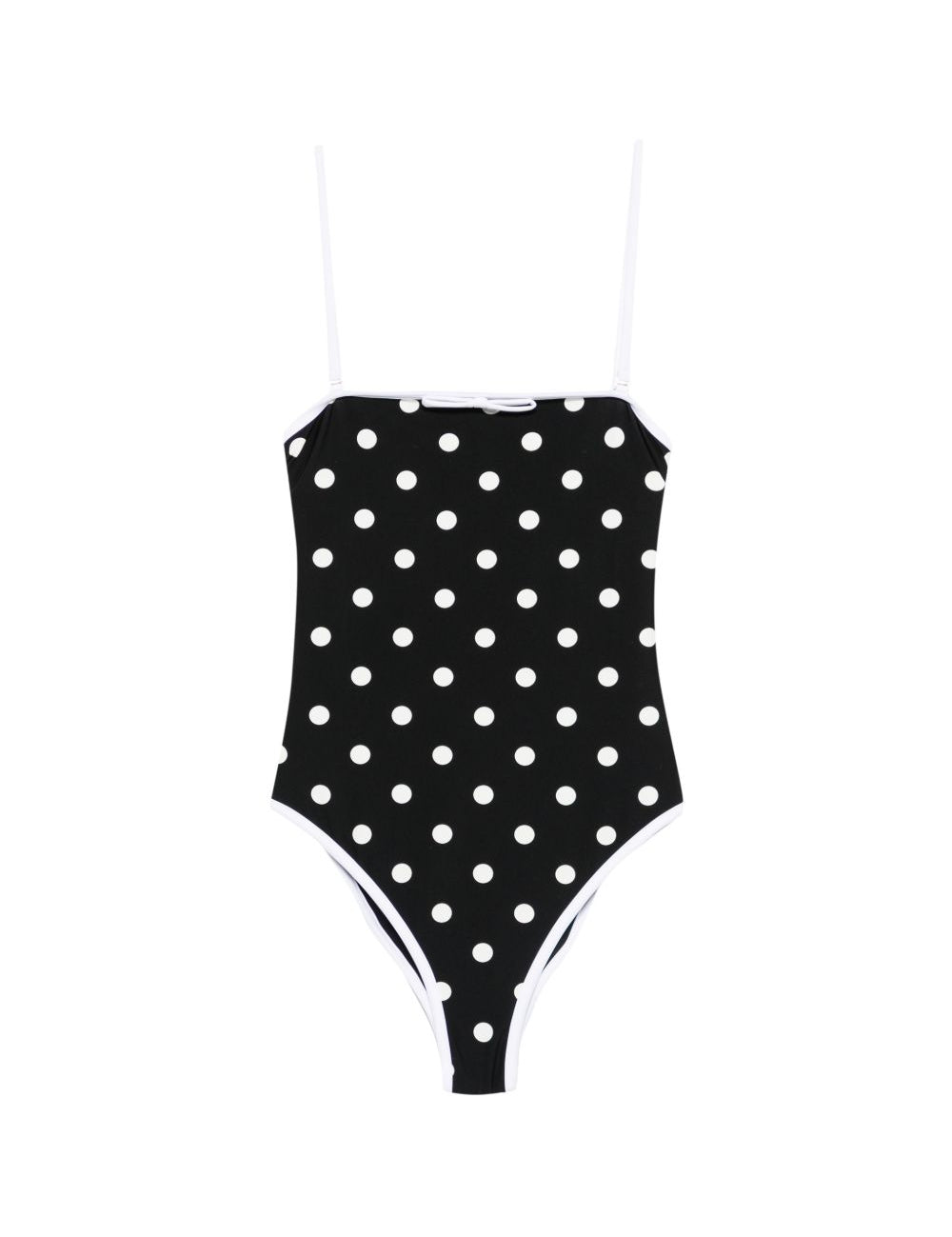Costume da bagno a pois in nero Self-portrait - donna 