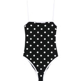 Costume da bagno a pois in nero Self-portrait - donna 