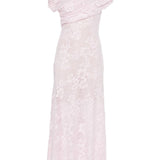 Abito midi in pizzo in rosa Self-Portrait - donna 