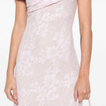 Abito midi in pizzo in rosa Self-Portrait - donna 