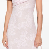 Abito midi in pizzo in rosa Self-Portrait - donna 