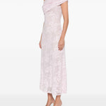 Abito midi in pizzo in rosa Self-Portrait - donna 