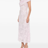 Abito midi in pizzo in rosa Self-Portrait - donna 