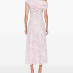 Abito midi in pizzo in rosa Self-Portrait - donna 