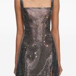 Abito corto con strass in strass Self-Portrait - donna 