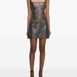 Abito corto con strass in strass Self-Portrait - donna 
