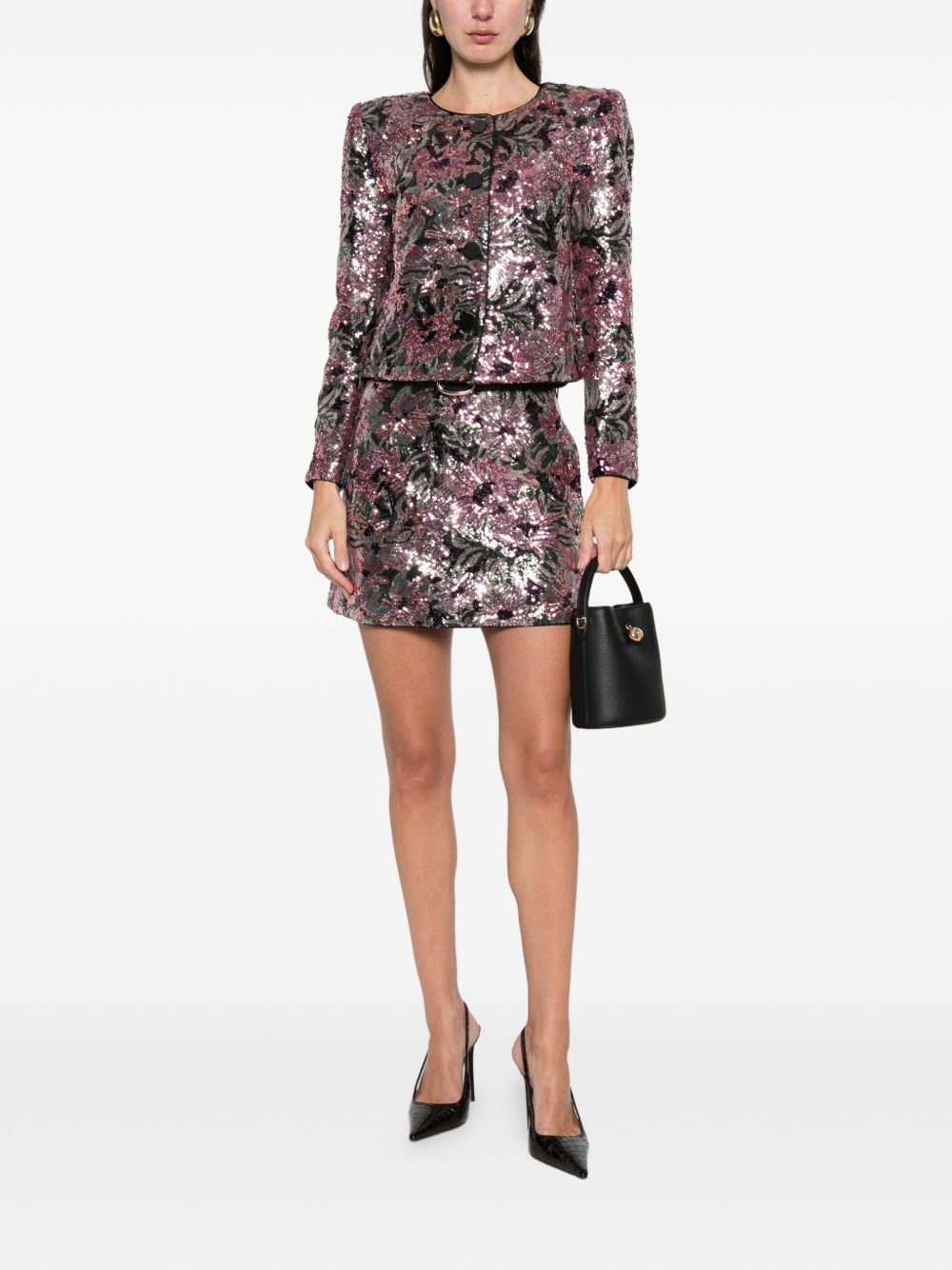Giacca con paillettes in rosa Self-Portrait - donna 