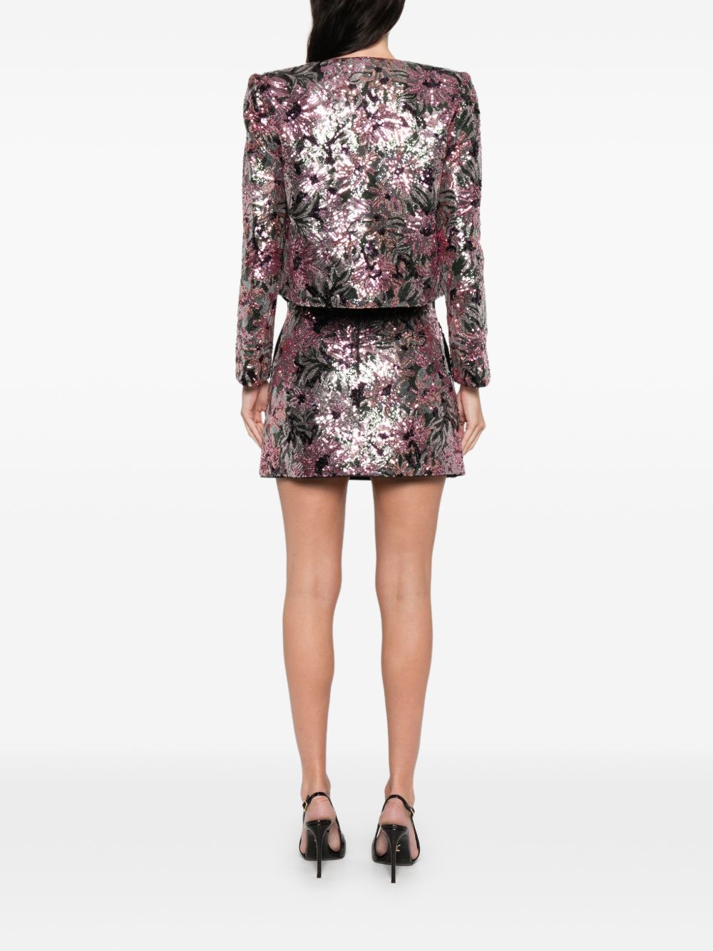 Giacca con paillettes in rosa Self-Portrait - donna 