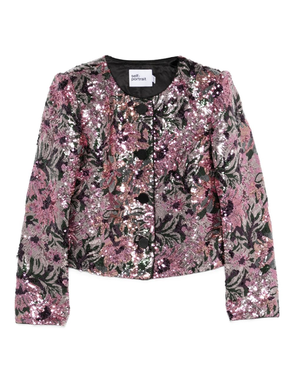 Giacca con paillettes in rosa Self-Portrait - donna 