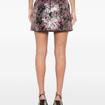 Minigonna con paillettes in rosa Self-Portrait - donna 