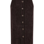 Gonna con cintura in marrone Self-Portrait - donna 