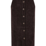 Gonna con cintura in marrone Self-Portrait - donna 