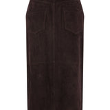 Gonna con cintura in marrone Self-Portrait - donna 