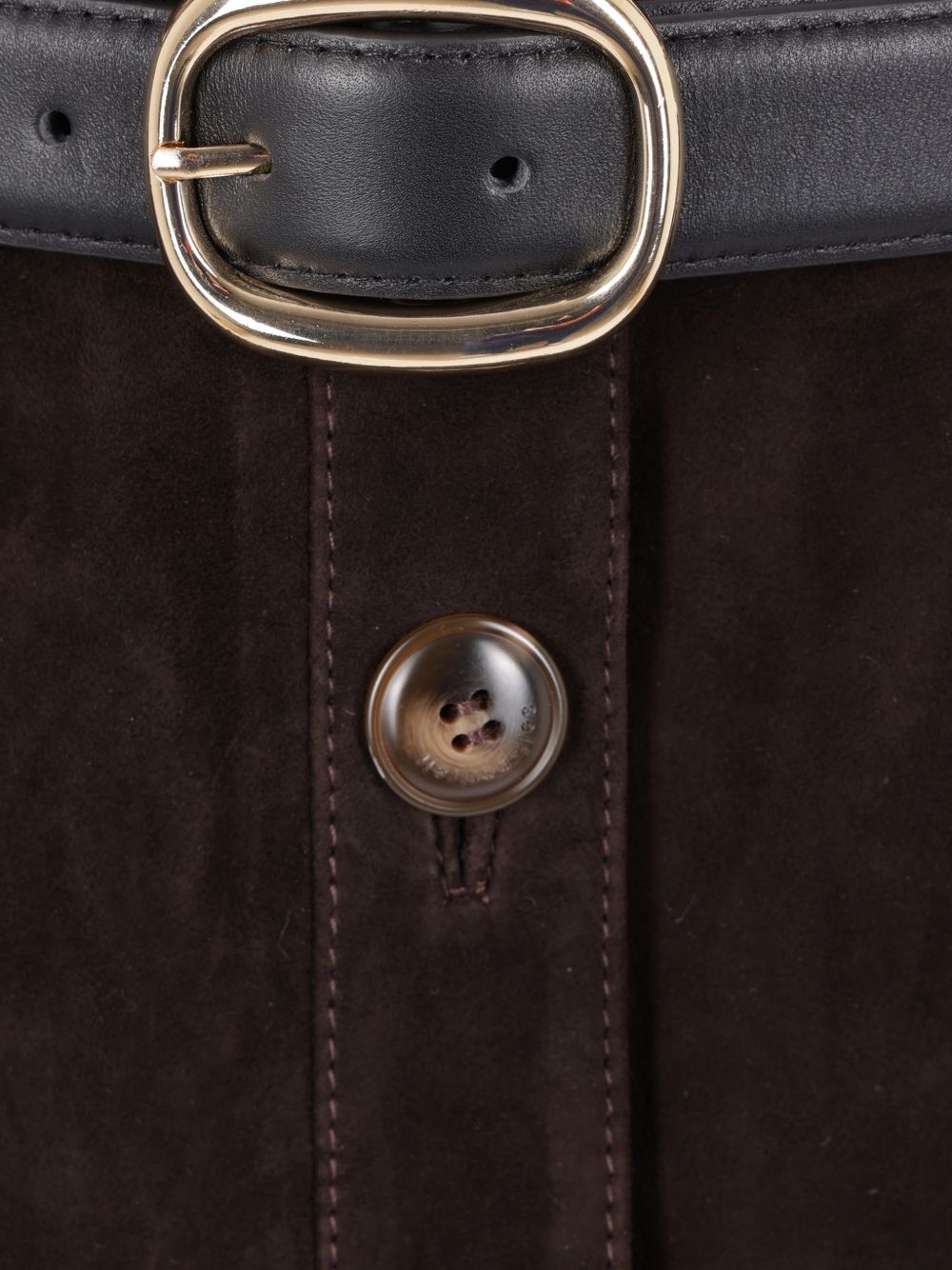 Gonna con cintura in marrone Self-Portrait - donna 