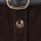 Gonna con cintura in marrone Self-Portrait - donna 