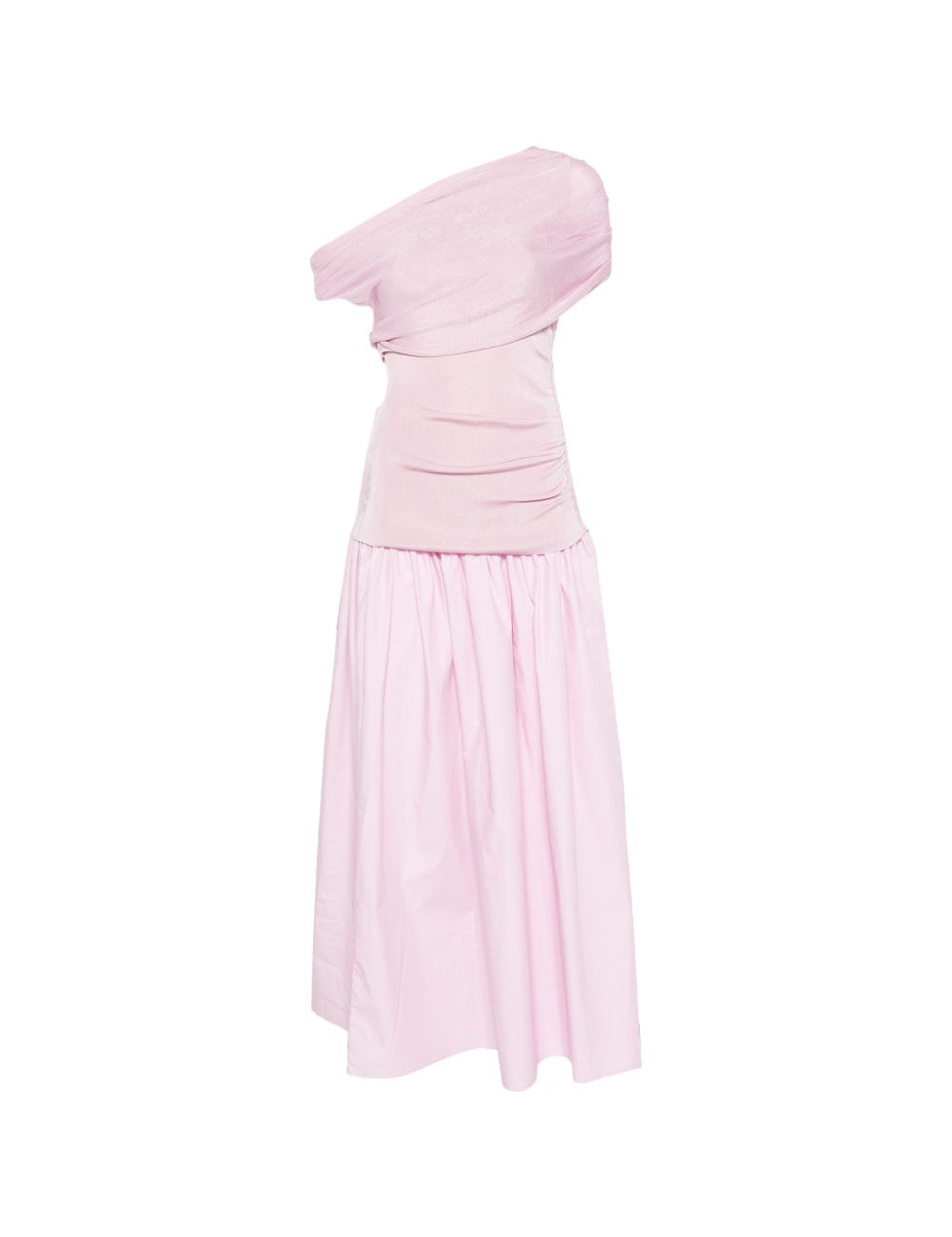 Abito midi con ruches in rosa Self-Portrait - donna 