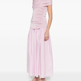 Abito midi con ruches in rosa Self-Portrait - donna 