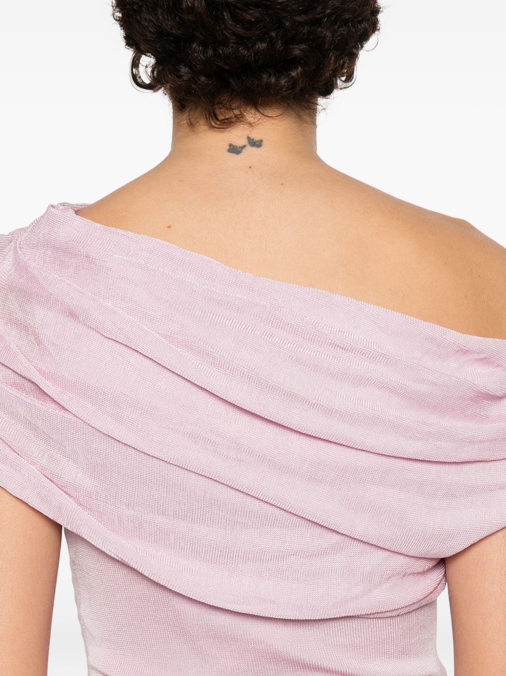 Abito midi con ruches in rosa Self-Portrait - donna 