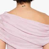 Abito midi con ruches in rosa Self-Portrait - donna 