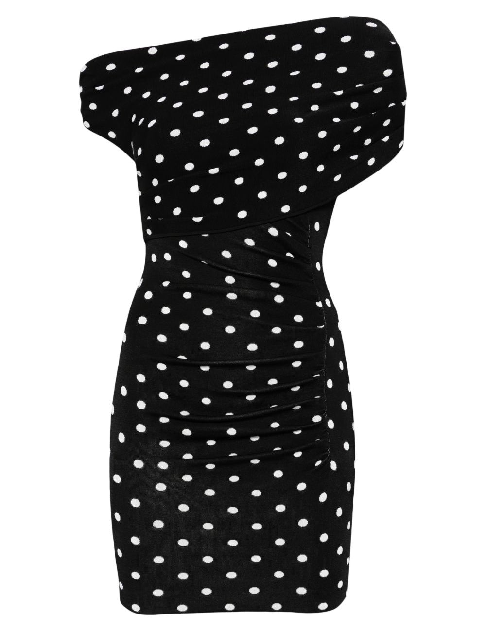 Abito corto a pois in nero Self-Portrait - donna 