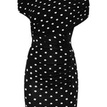 Abito corto a pois in nero Self-Portrait - donna 