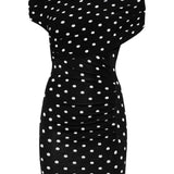 Abito corto a pois in nero Self-Portrait - donna 