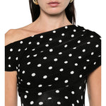 Abito corto a pois in nero Self-Portrait - donna 