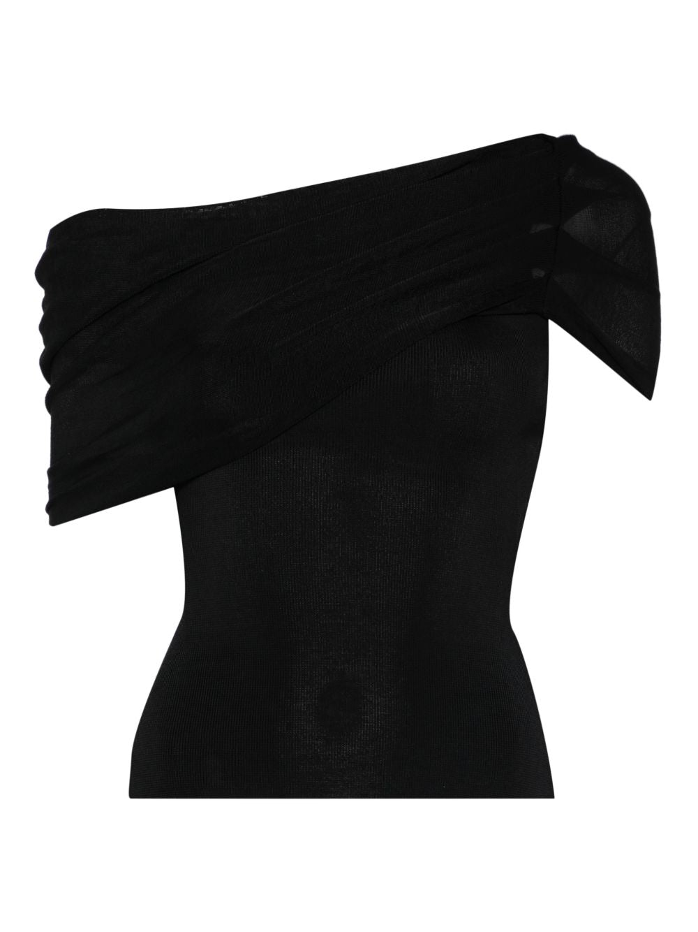 Top dal design asimmetrico in nero Self-portrait - donna 
