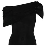 Top dal design asimmetrico in nero Self-portrait - donna 