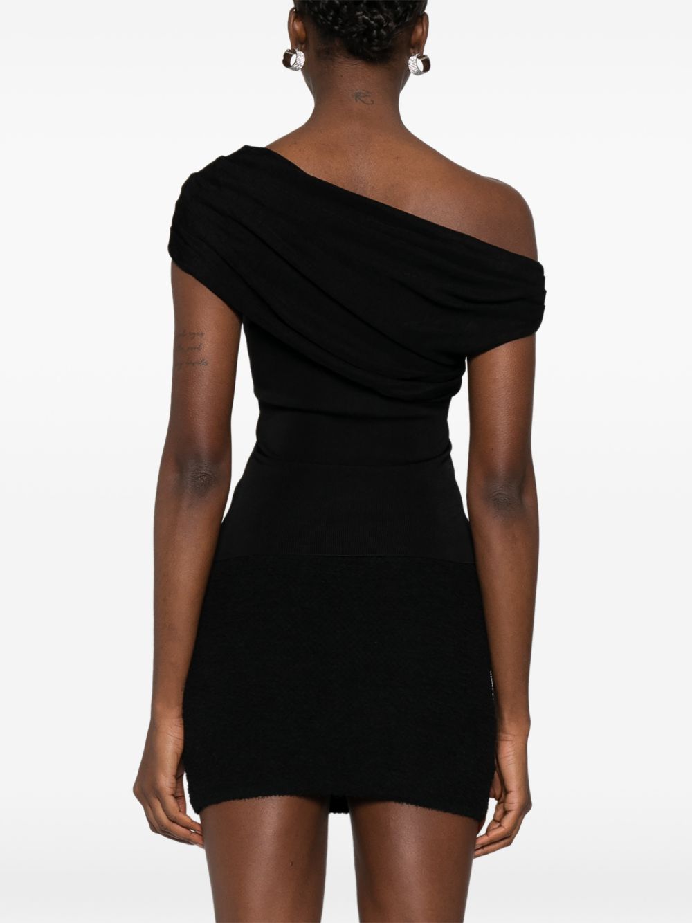 Top dal design asimmetrico in nero Self-portrait - donna 