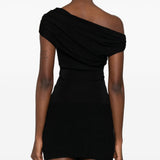 Top dal design asimmetrico in nero Self-portrait - donna 