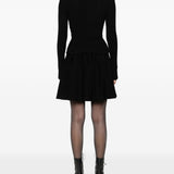 Abito corto con colletto in nero Self-Portrait - donna 