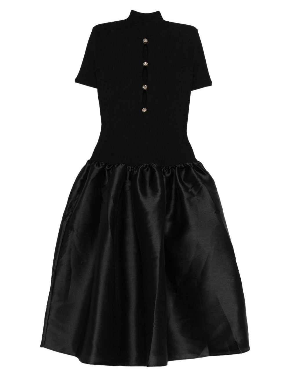 Abito midi in nero Self-Portrait - donna 