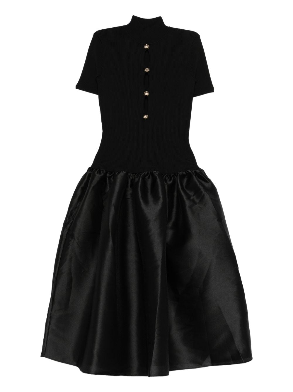Abito midi in nero Self-Portrait - donna 