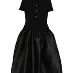 Abito midi in nero Self-Portrait - donna 