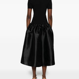 Abito midi in nero Self-Portrait - donna 