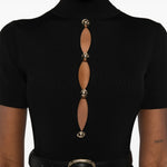 Abito midi in nero Self-Portrait - donna 