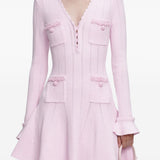 Abito corto in rosa Self-Portrait - donna 