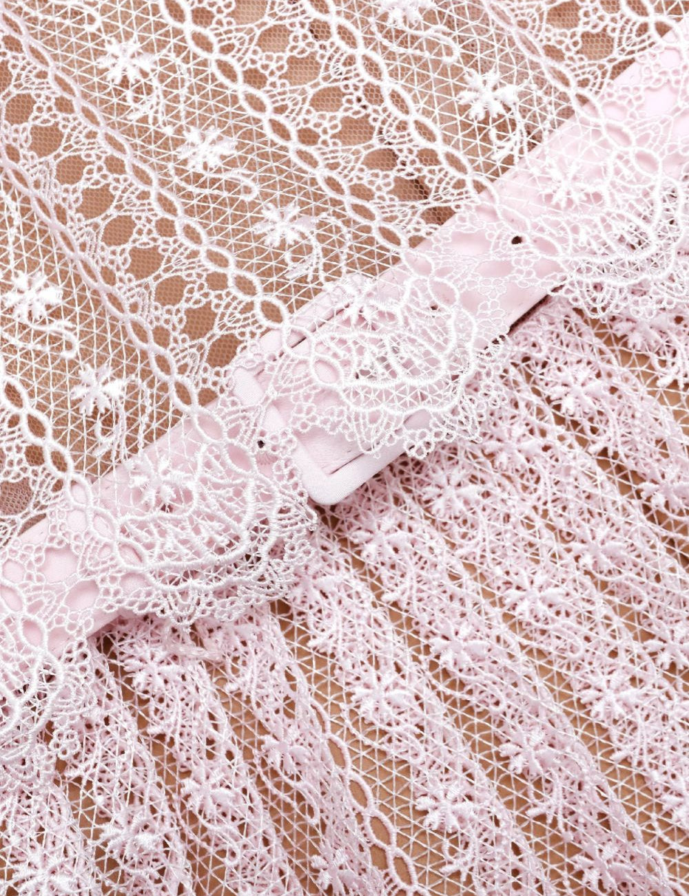 Abito midi plissettato in rosa Self-Portrait - donna 
