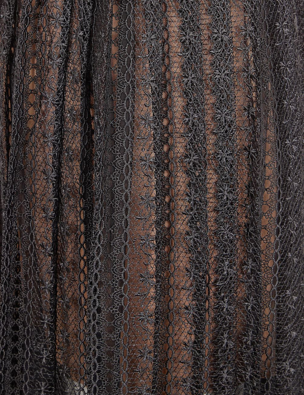 Gonna midi plissettata in nero Self-Portrait - donna 