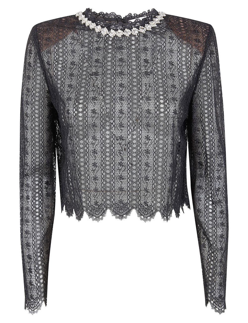 Top con decorazione in nero Self-portrait - donna 