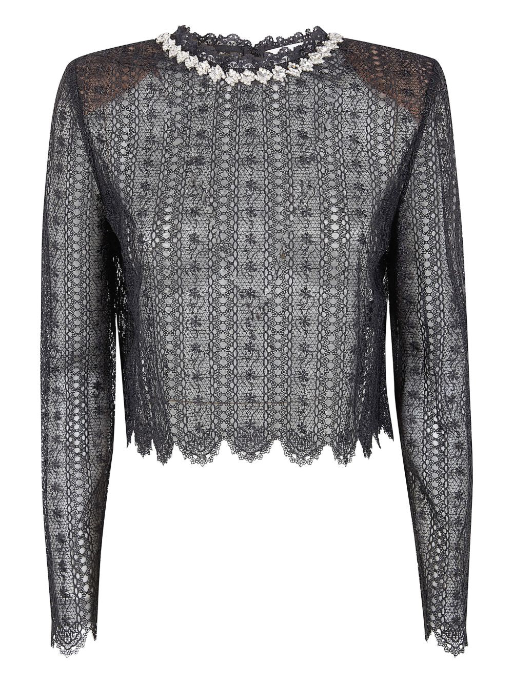 Top con decorazione in nero Self-portrait - donna 