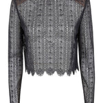 Top con decorazione in nero Self-portrait - donna 