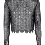 Top con decorazione in nero Self-portrait - donna 