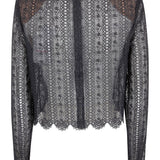 Top con decorazione in nero Self-portrait - donna 