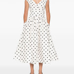 Abito midi a pois in avorio Self-Portrait - donna 