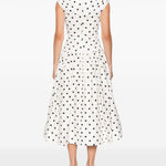 Abito midi a pois in avorio Self-Portrait - donna 